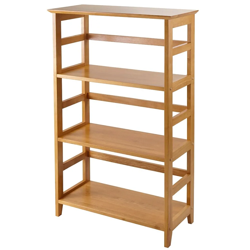 Bookcases*Winsome Solid/Composite Wood 3-Tier Studio Bookshelf, Honey (99342)
