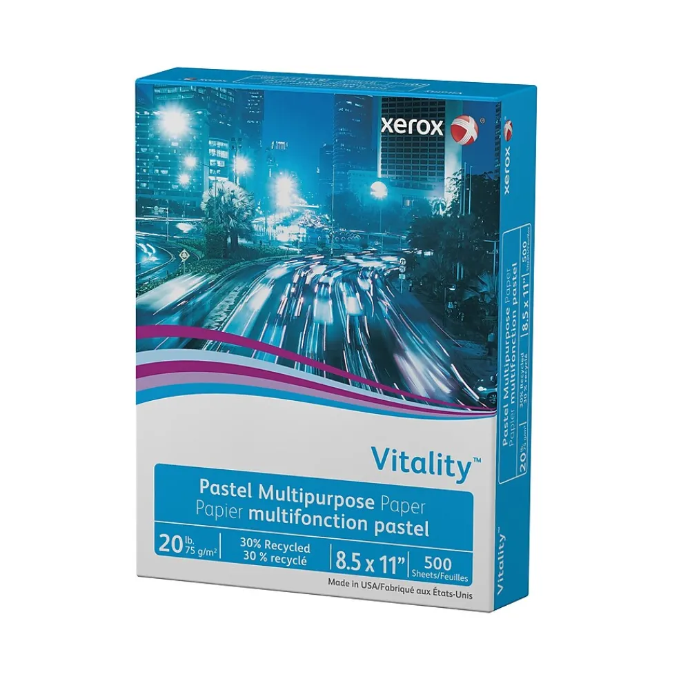 Large Quantity Paper*Xerox Vitality 30% Recycled Multipurpose Paper, 20 lbs., 8.5" x 11", Ivory, 500 Sheets/Ream (3R11056)