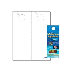 Business Cards*Zapco 2-Up Door Hanger, 8.5" x 11", Vellum Bristol White, 250/Pack (204-250FWH42)
