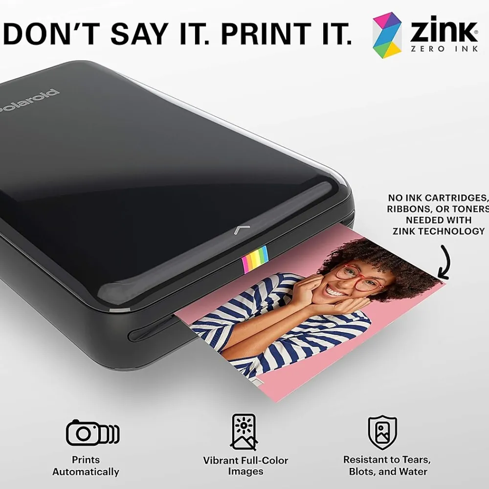 Photo Paper*Zink 2" x 3" Premium Glossy Instant Photo Paper Compatible with Polaroid Snap, Snap Touch & More